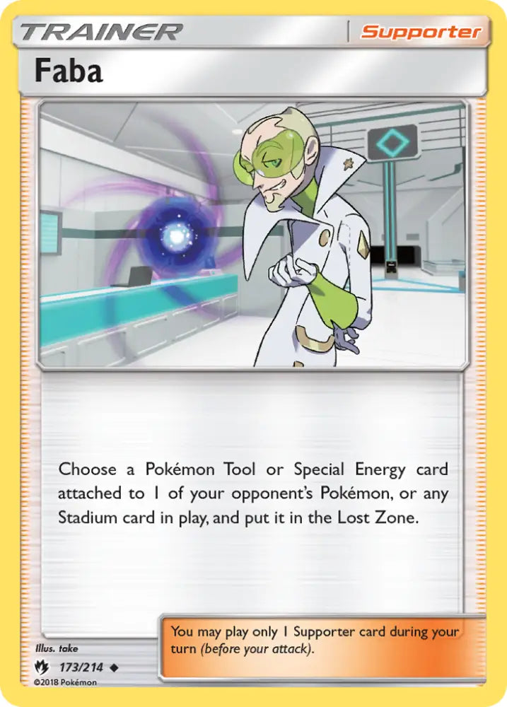 Faba (173/214) [Sun & Moon: Lost Thunder] - Pokemon Single