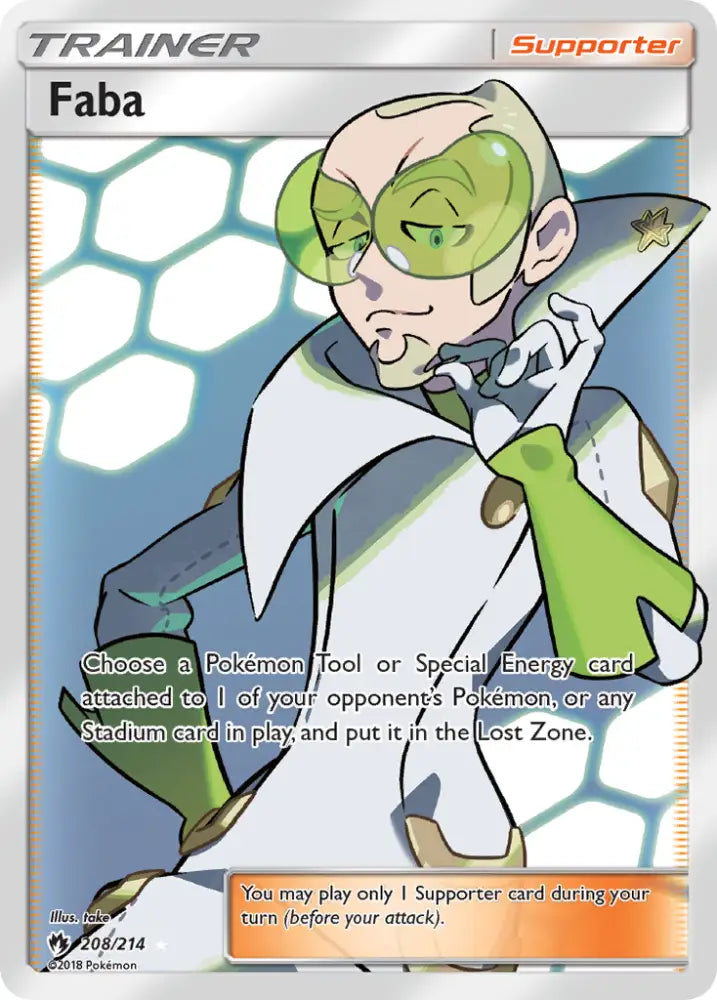 Faba (208/214) [Sun & Moon: Lost Thunder] - Pokemon Single