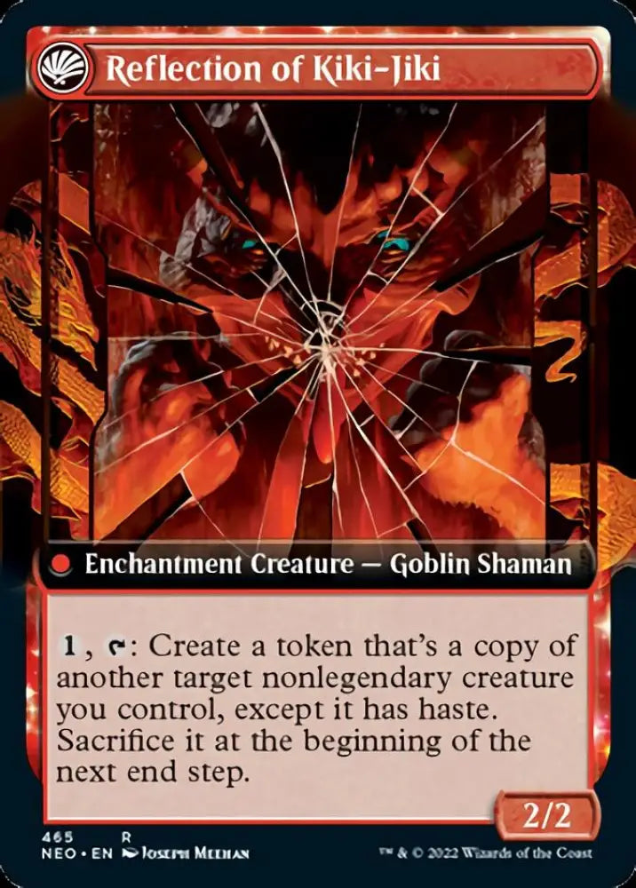 Fable of the Mirror-Breaker // Reflection of Kiki-Jiki (Extended Art) [Kamigawa: Neon Dynasty] - MTG Single