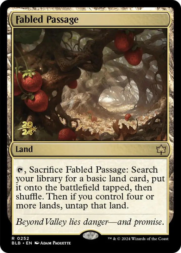 Fabled Passage [Bloomburrow Prerelease Promos] - MTG Single