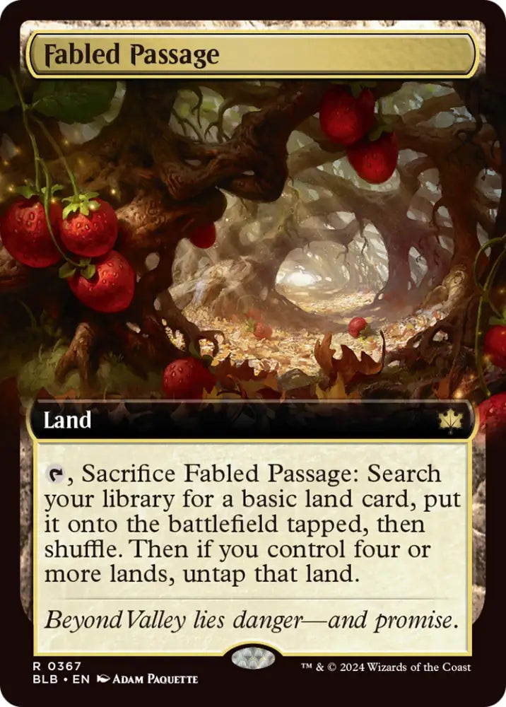 Fabled Passage (Extended Art) [Bloomburrow] - MTG Single