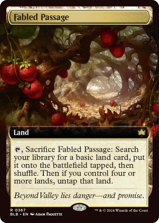 Fabled Passage (Extended Art) [Bloomburrow] - MTG Single