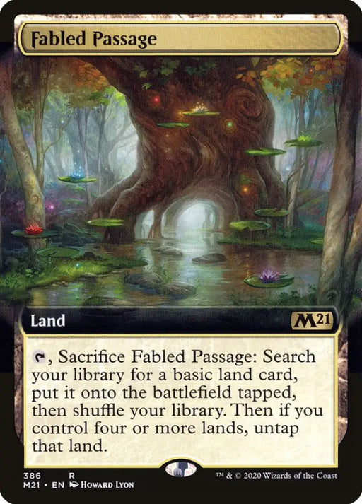 Fabled Passage (Extended Art) [Core Set 2021] - MTG Single
