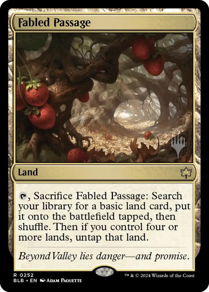 Fabled Passage (Promo Pack) [Bloomburrow Promos] - MTG Single
