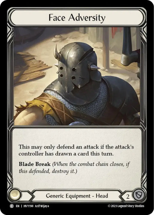 Face Adversity [Heavy Hitters] Cold Foil - Flesh And Blood Single