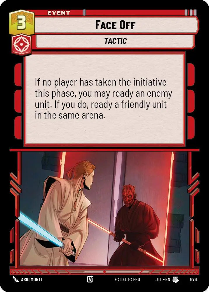 Face Off (Foil) (676) [Jump to Lightspeed] - Star Wars: Unlimited Single
