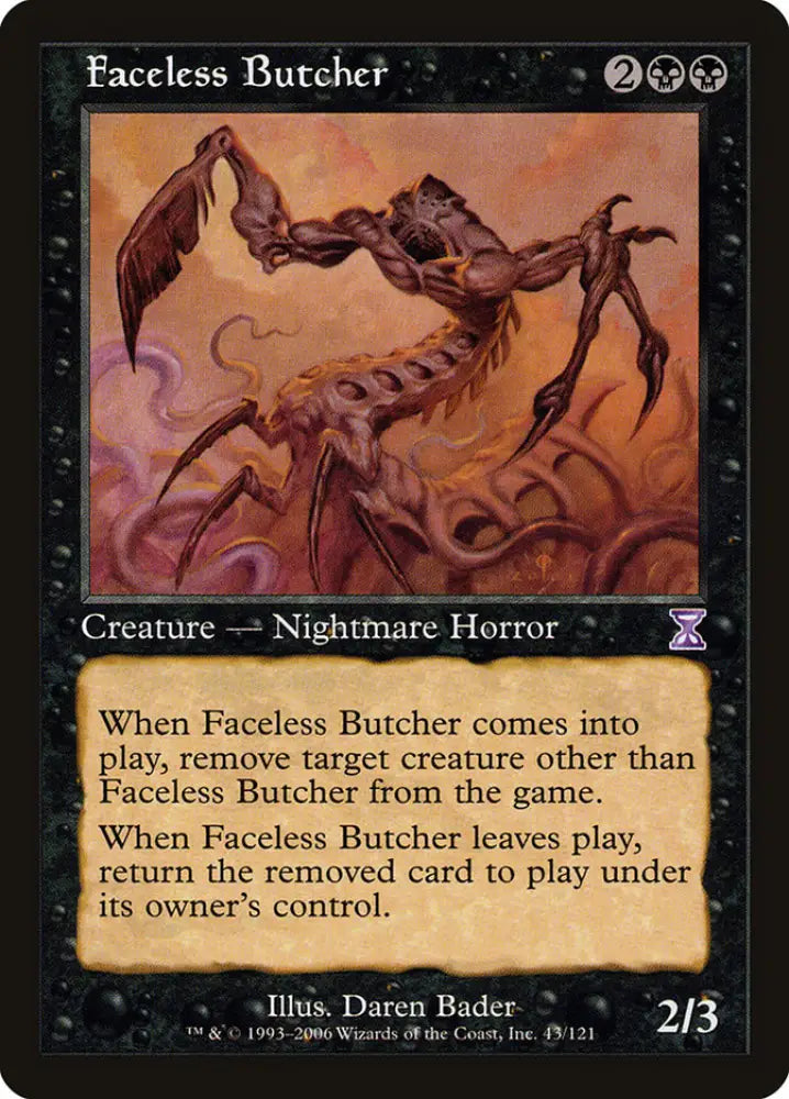 Faceless Butcher [Time Spiral Timeshifted] - MTG Single