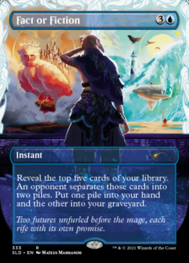Fact or Fiction (Borderless) [Secret Lair Drop Series] - MTG Single