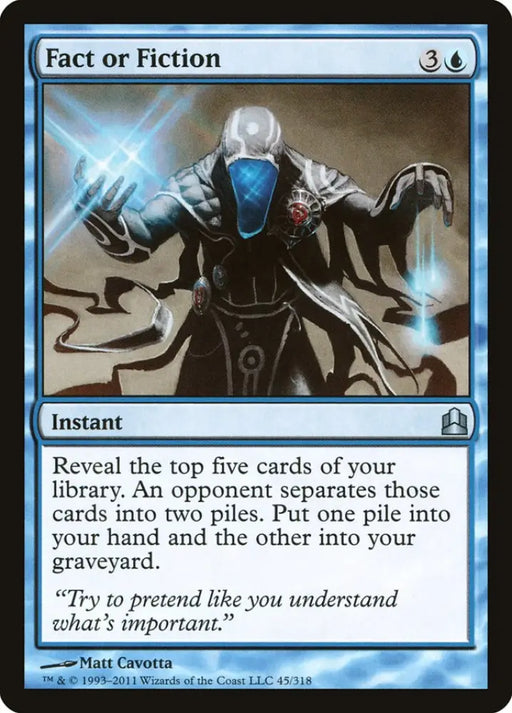 Fact or Fiction [Commander 2011] - MTG Single