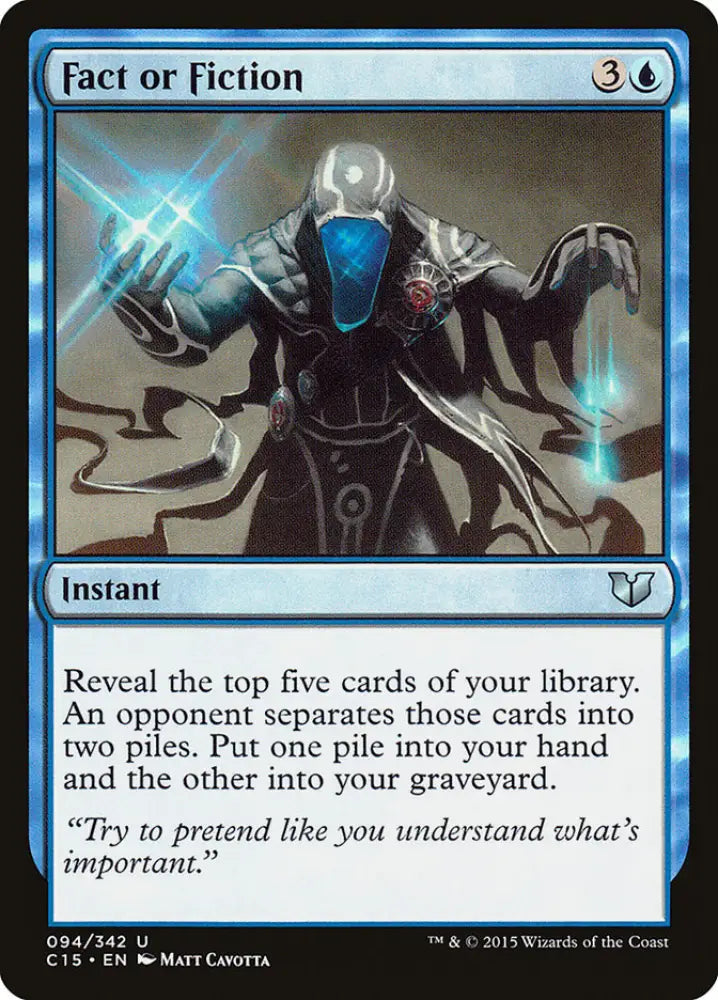 Fact or Fiction [Commander 2015] - MTG Single