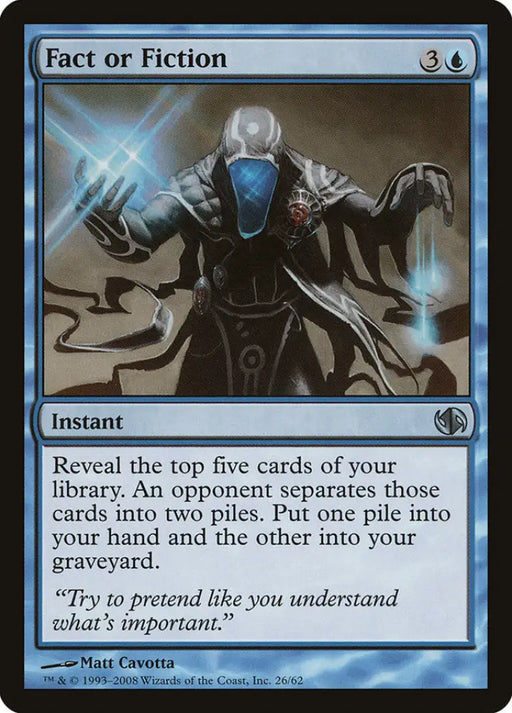 Fact or Fiction [Duel Decks: Jace vs. Chandra] - MTG Single