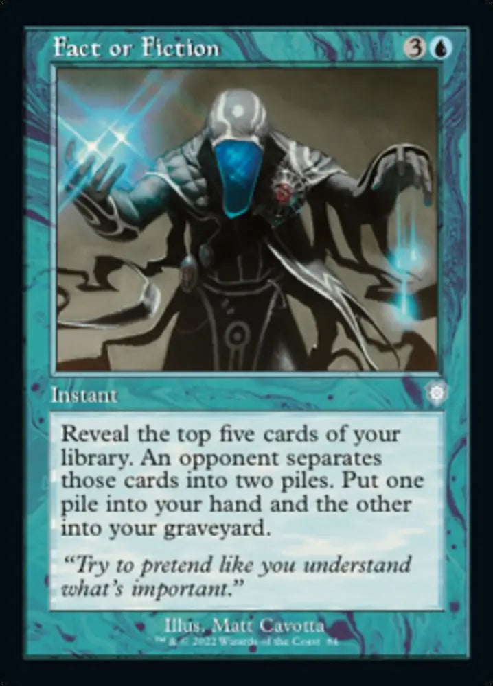 Fact or Fiction (Retro) [The Brothers’ War Commander] - MTG Single