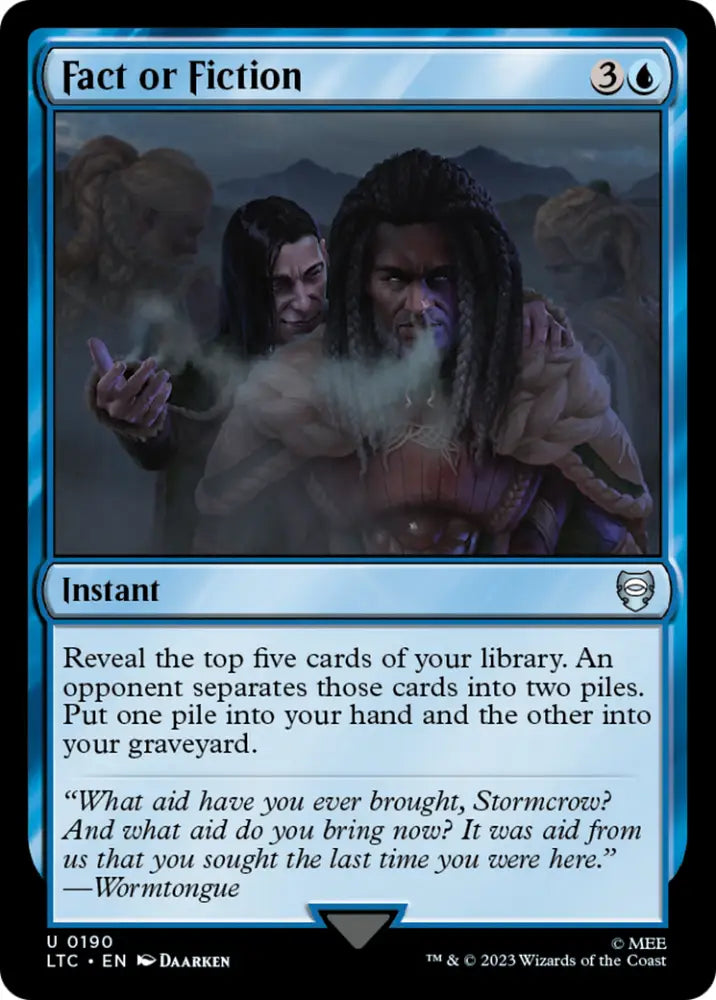 Fact or Fiction [The Lord of the Rings: Tales of Middle-Earth Commander] - MTG Single