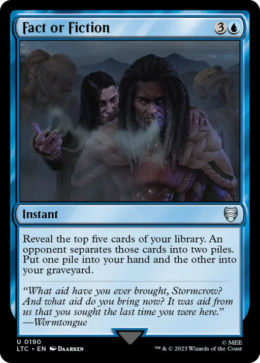 Fact or Fiction [The Lord of the Rings: Tales of Middle-Earth Commander] - MTG Single