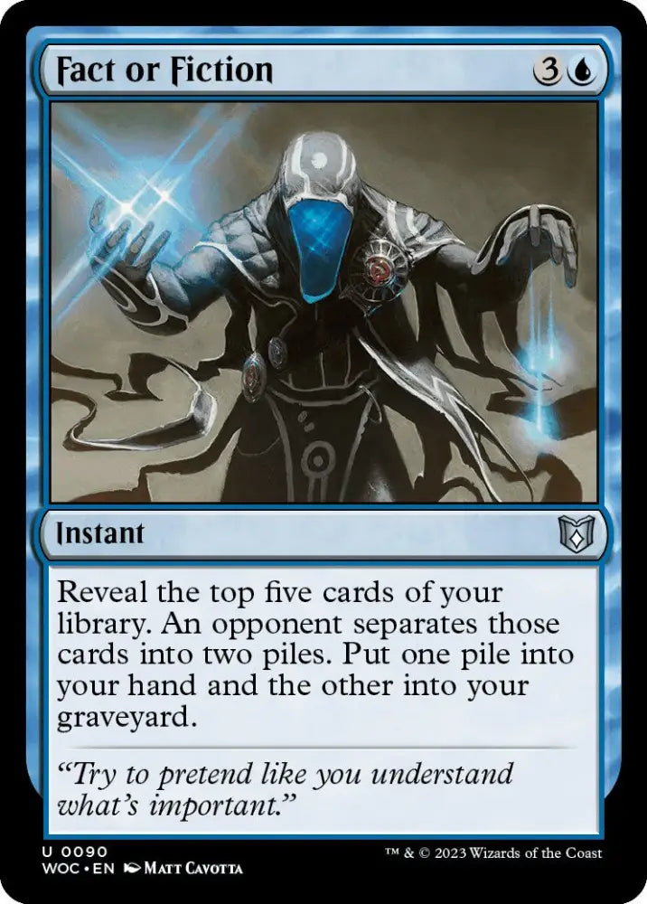 Fact or Fiction [Wilds of Eldraine Commander] - MTG Single