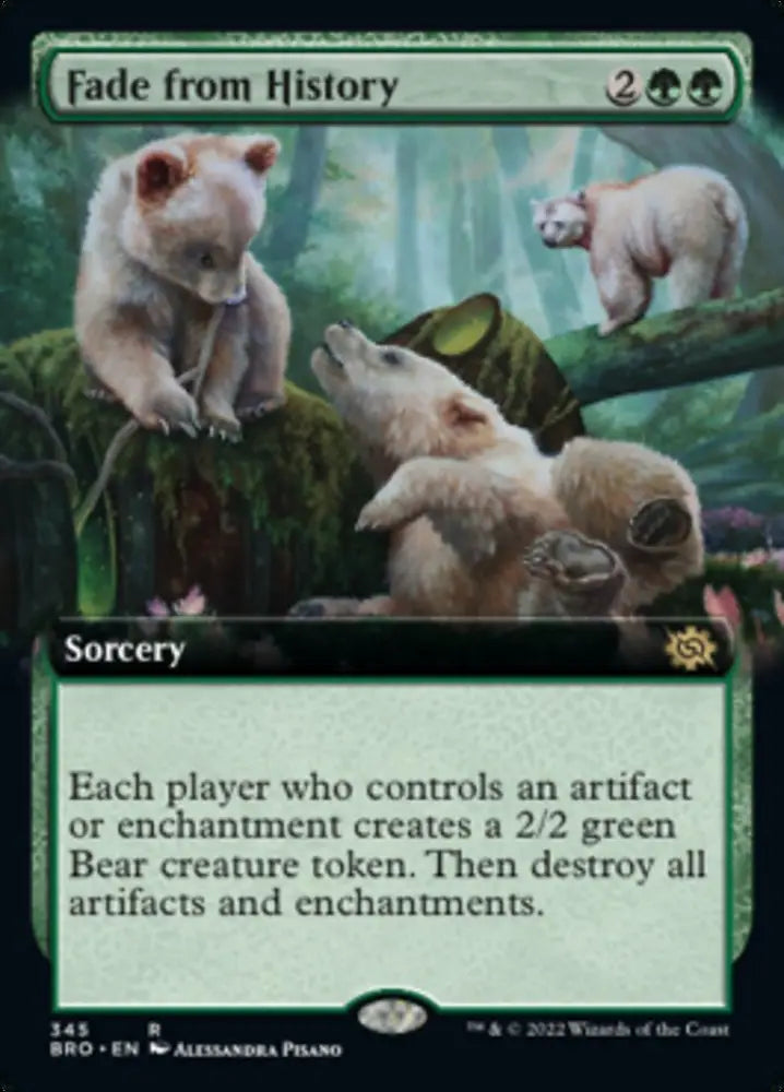 Fade from History (Extended Art) [The Brothers’ War] - MTG Single