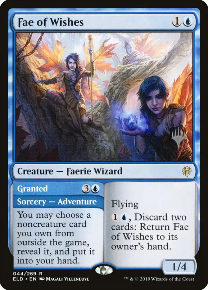 Fae of Wishes // Granted (Promo Pack) [Throne of Eldraine Promos] - MTG Single