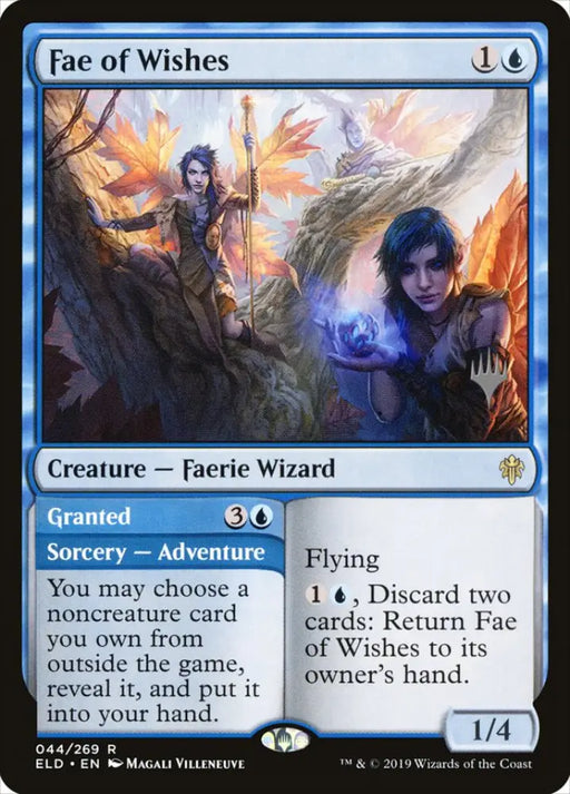 Fae of Wishes // Granted (Promo Pack) [Throne of Eldraine Promos] - MTG Single