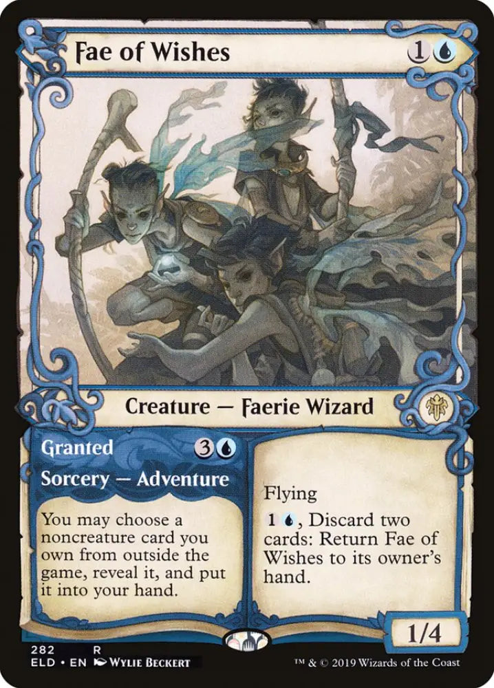 Fae of Wishes // Granted (Showcase) [Throne of Eldraine] - MTG Single