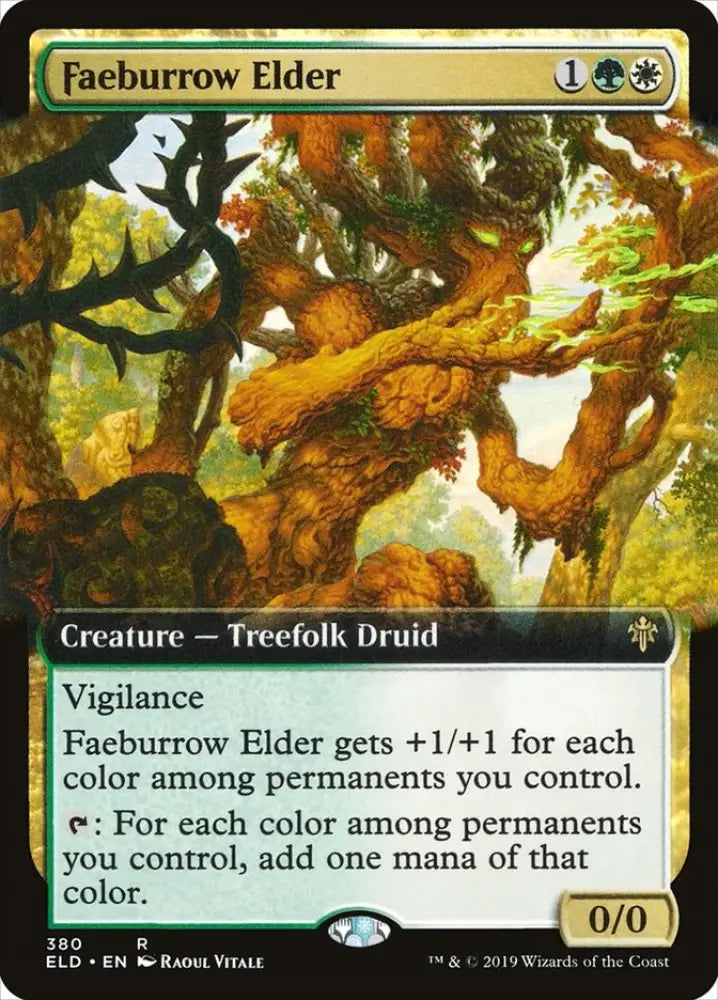 Faeburrow Elder (Extended Art) [Throne of Eldraine] - MTG Single