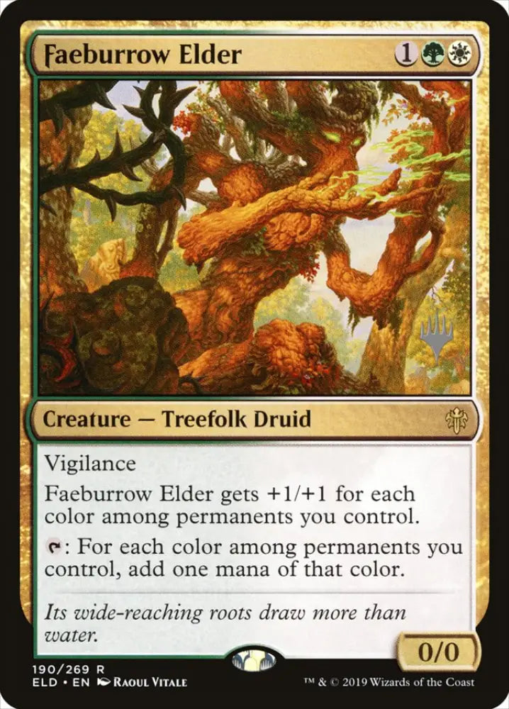 Faeburrow Elder (Promo Pack) [Throne of Eldraine Promos] - MTG Single
