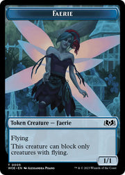 Faerie // Food (0011) Double-Sided Token [Wilds of Eldraine Tokens] - MTG Single