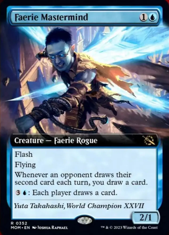Faerie Mastermind (Extended Art) [March of the Machine] - MTG Single