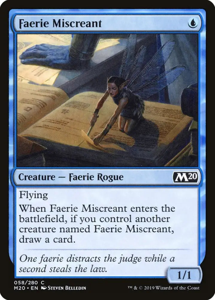 Faerie Miscreant [Core Set 2020] - MTG Single