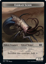 Faerie Rogue // Eldrazi Scion Double-Sided Token [Double Masters 2022 Tokens] - MTG Single