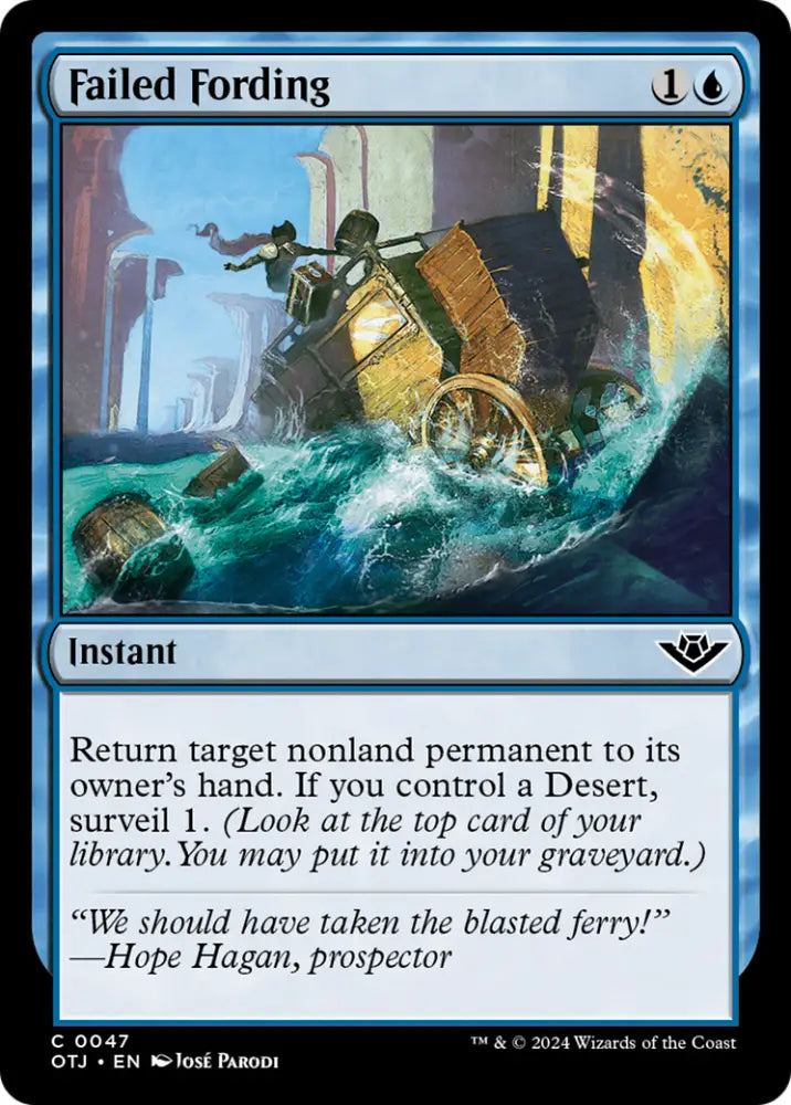 Failed Fording [Outlaws of Thunder Junction] - MTG Single
