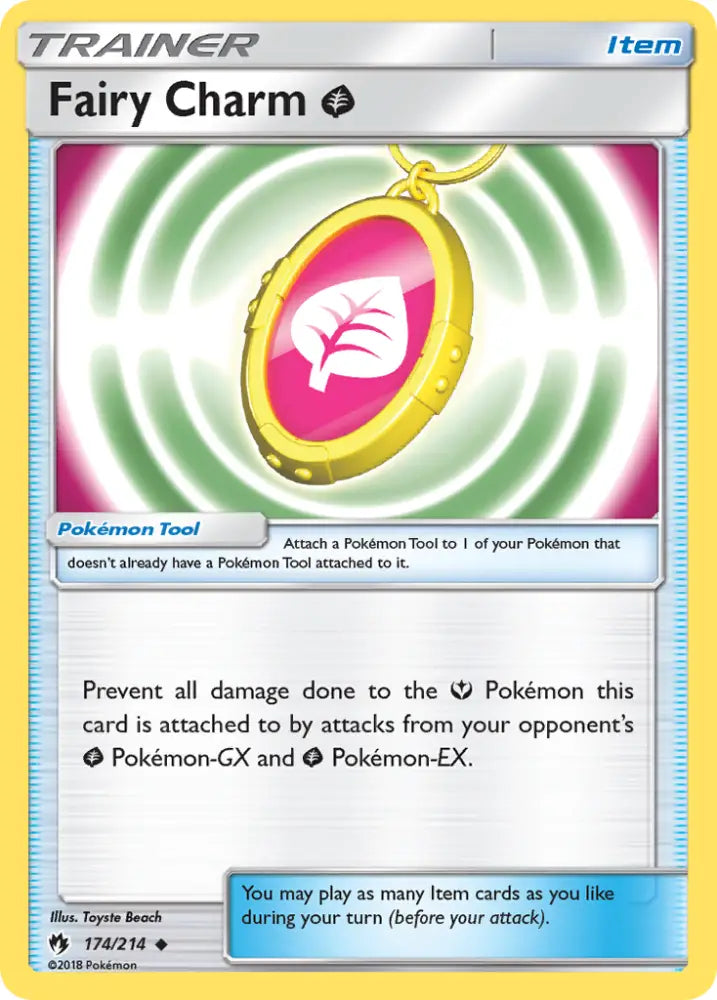Fairy Charm Grass (174/214) [Sun & Moon: Lost Thunder] - Pokemon Single