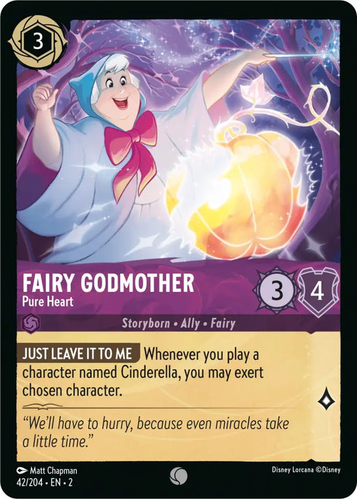Fairy Godmother - Pure Heart (42/204) [Rise of the Floodborn] - Lorcana Single