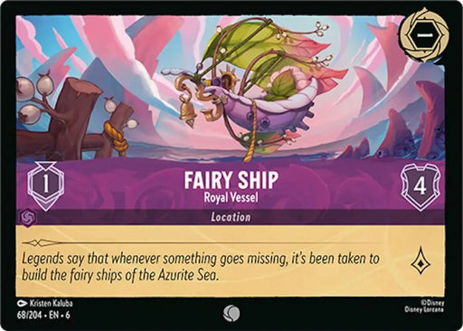 Fairy Ship - Royal Vessel (68/204) [Azurite Sea] - Lorcana Single