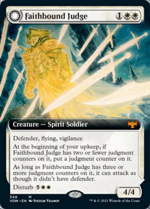 Faithbound Judge // Sinner’s Judgment (Extended Art) [Innistrad: Crimson Vow] - MTG Single
