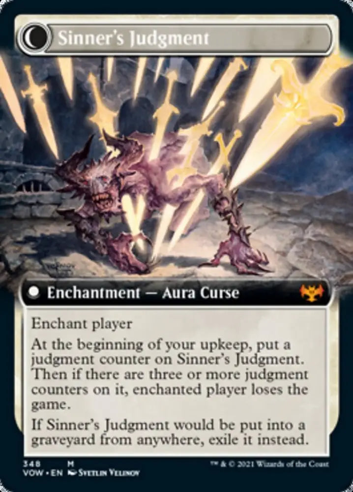 Faithbound Judge // Sinner’s Judgment (Extended Art) [Innistrad: Crimson Vow] - MTG Single