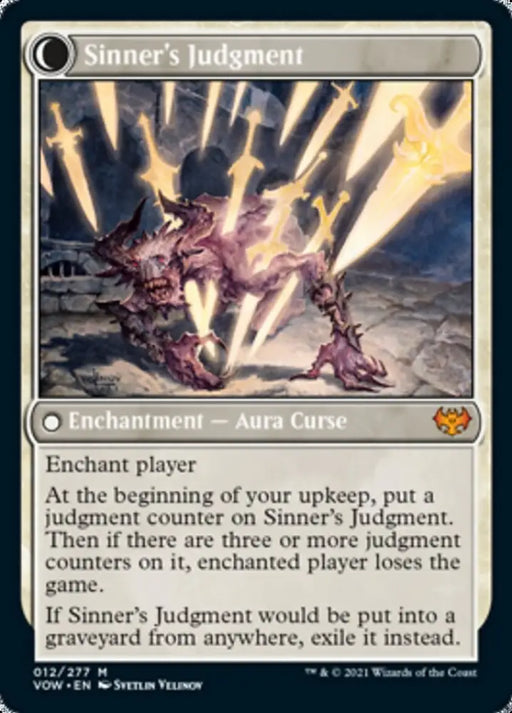 Faithbound Judge // Sinner’s Judgment [Innistrad: Crimson Vow] - MTG Single
