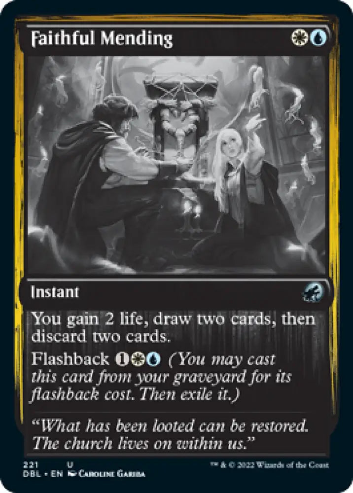 Faithful Mending [Innistrad: Double Feature] - MTG Single