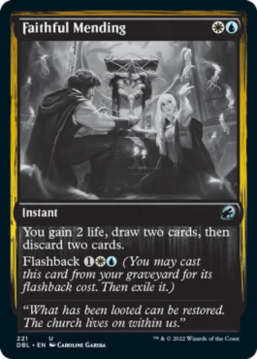 Faithful Mending [Innistrad: Double Feature] - MTG Single