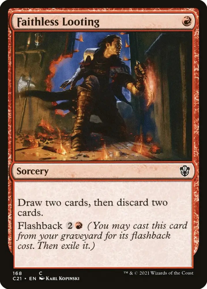Faithless Looting [Commander 2021] - MTG Single