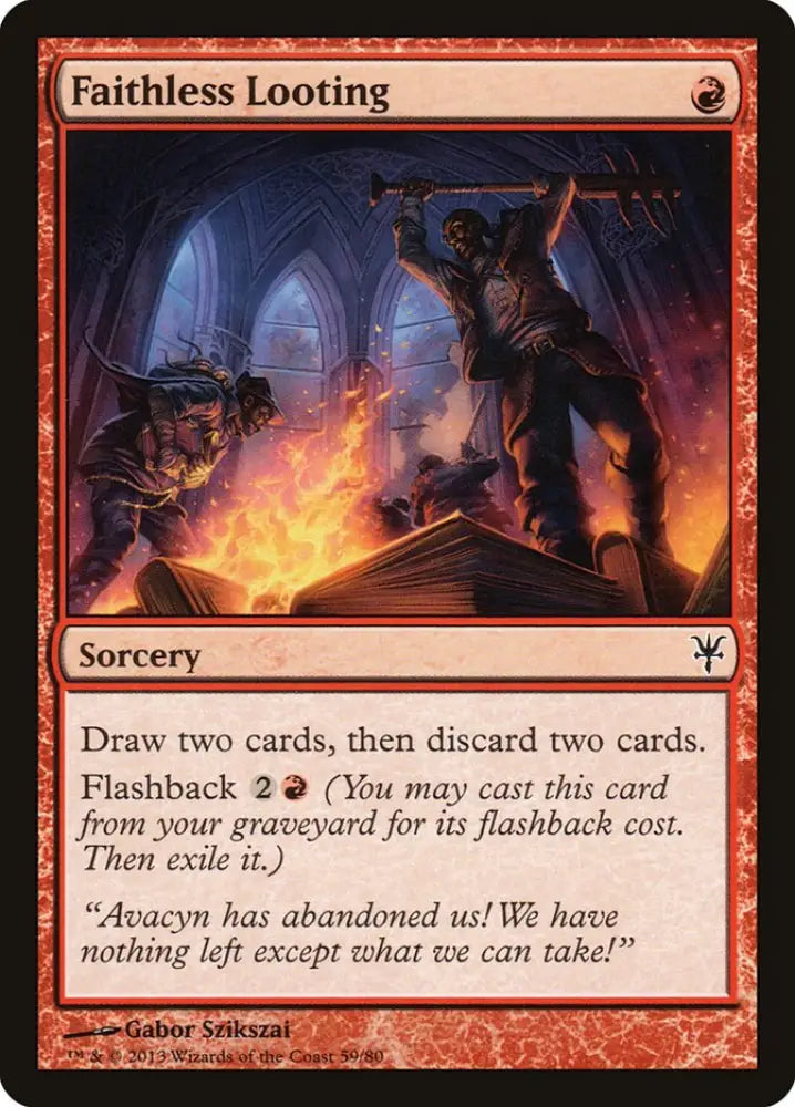 Faithless Looting [Duel Decks: Sorin vs. Tibalt] - MTG Single
