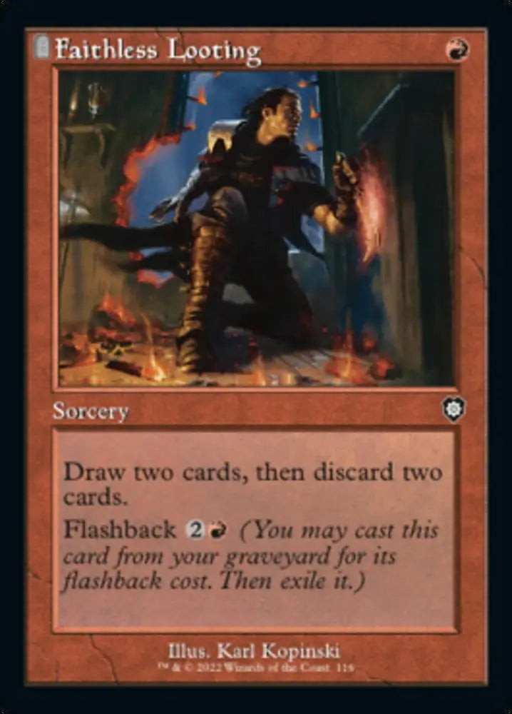 Faithless Looting (Retro) [The Brothers’ War Commander] - MTG Single