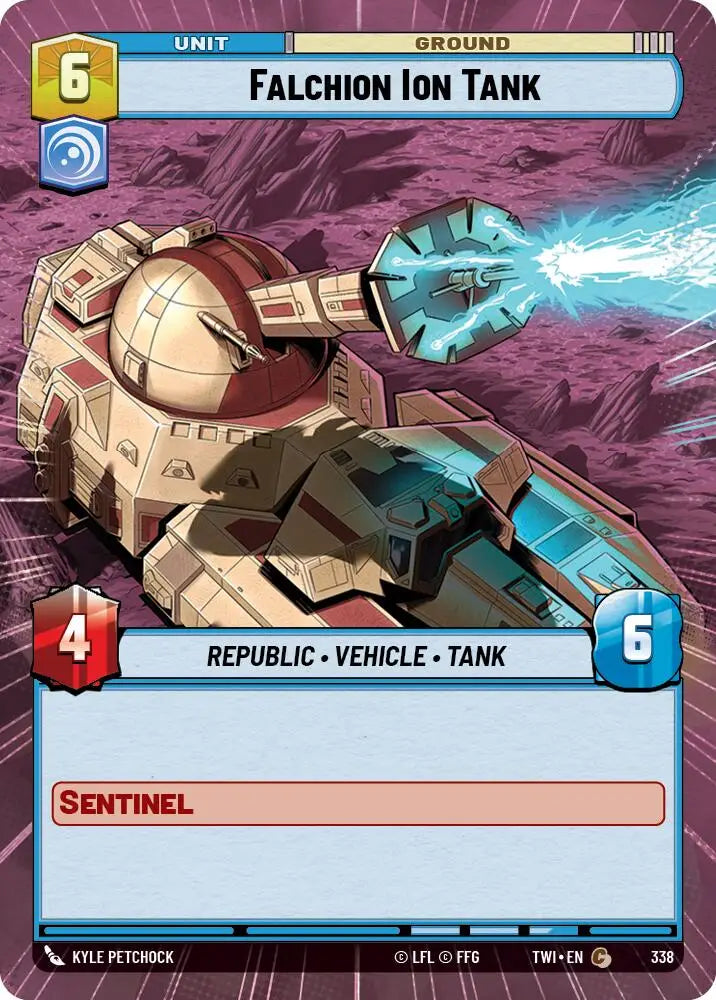 Falchion Ion Tank (Hyperspace) (338) [Twilight of the Republic] - Star Wars: Unlimited Single