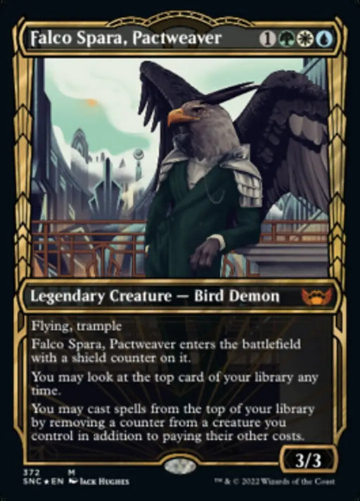 Falco Spara Pactweaver (Showcase Golden Age Gilded Foil) [Streets of New Capenna] - MTG Single