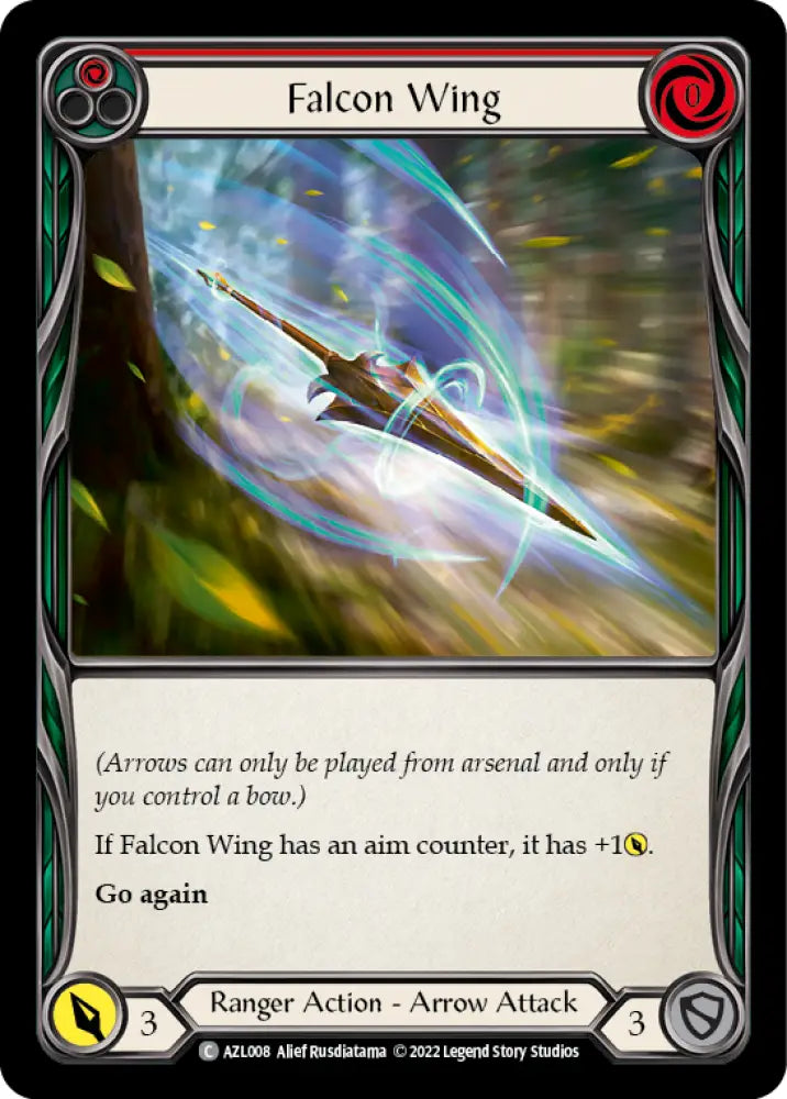 Falcon Wing (Red) [Outsiders] (Azalea Blitz Deck) - Flesh And Blood Single
