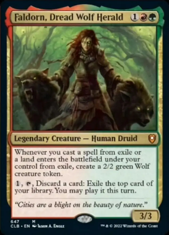 Faldorn Dread Wolf Herald [Commander Legends: Battle for Baldur’s Gate] - MTG Single