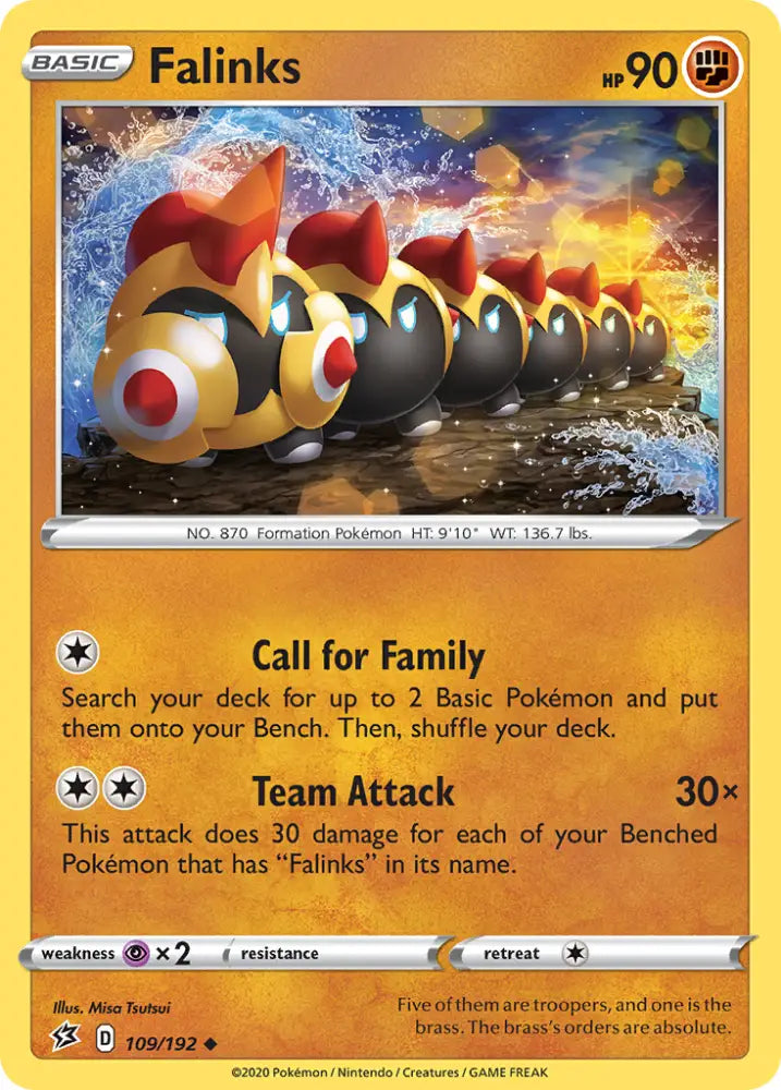 Falinks (109/192) [Sword & Shield: Rebel Clash] - Pokemon Single
