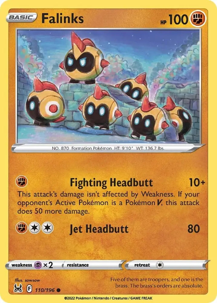 Falinks (110/196) [Sword & Shield: Lost Origin] - Pokemon Single