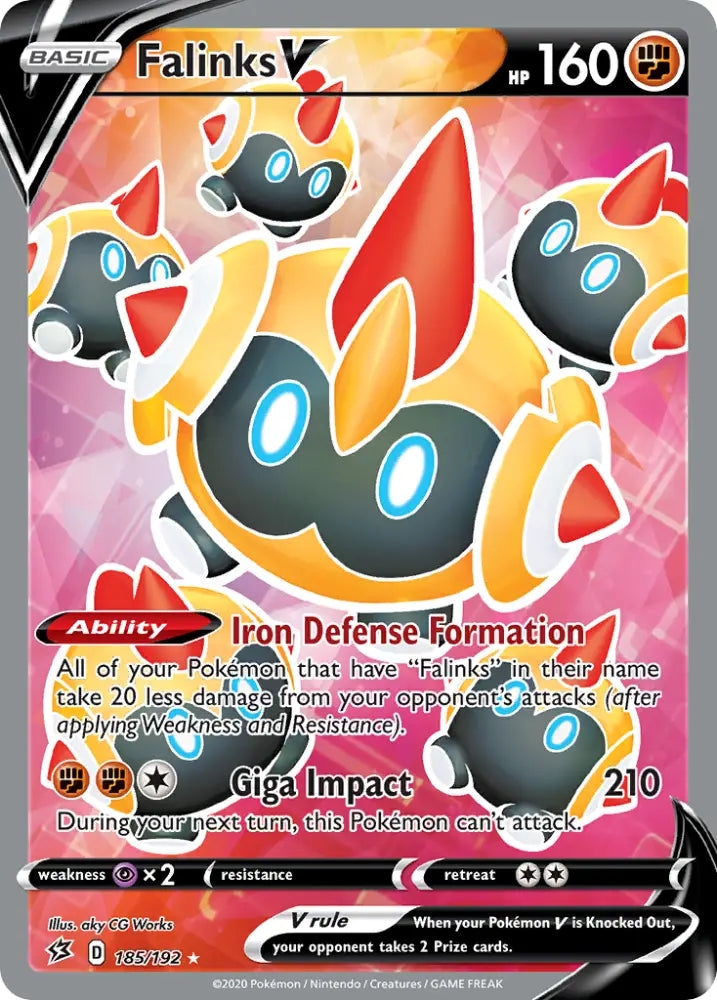 Falinks V (185/192) [Sword & Shield: Rebel Clash] - Pokemon Single
