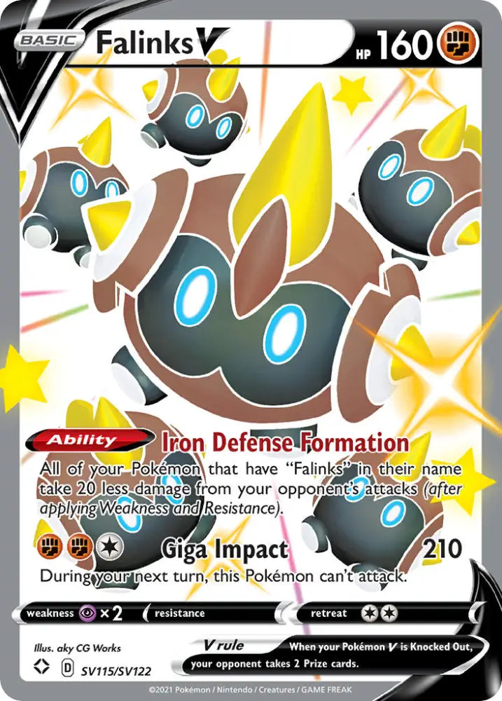 Falinks V (SV115/SV122) [Sword & Shield: Shining Fates] - Pokemon Single