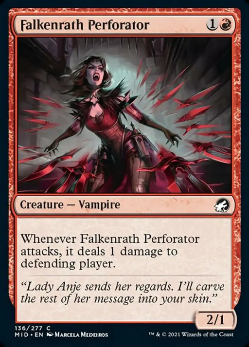 Falkenrath Perforator [Innistrad: Midnight Hunt] - MTG Single